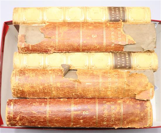 Cummings South Africa, J Murray, 1850, 2v and J H Jesse, London, Bentley, 1871, 3v (bindings a.f)